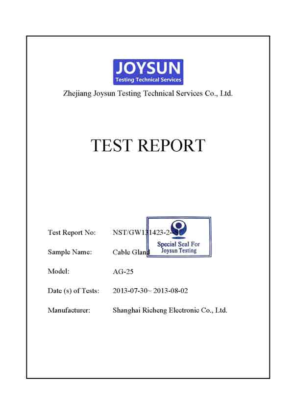 IP68 Nylon joint English