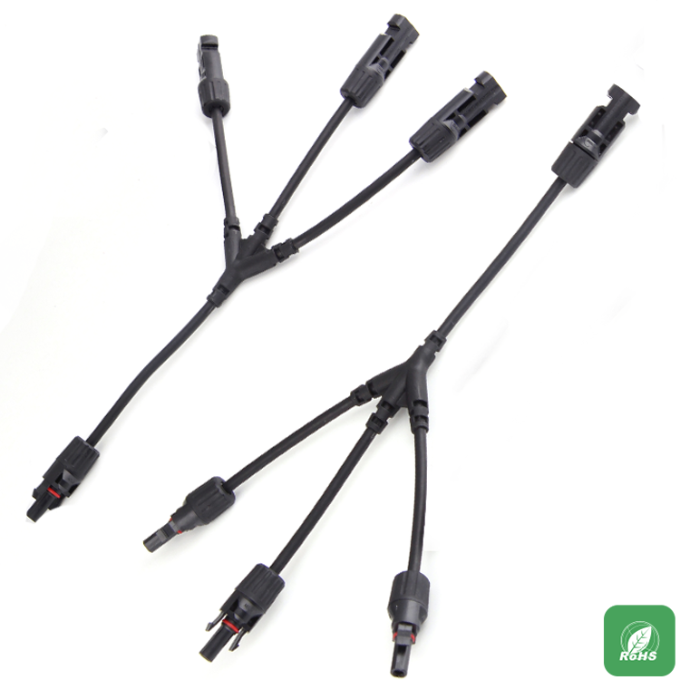 MC4 PV one to three connectors