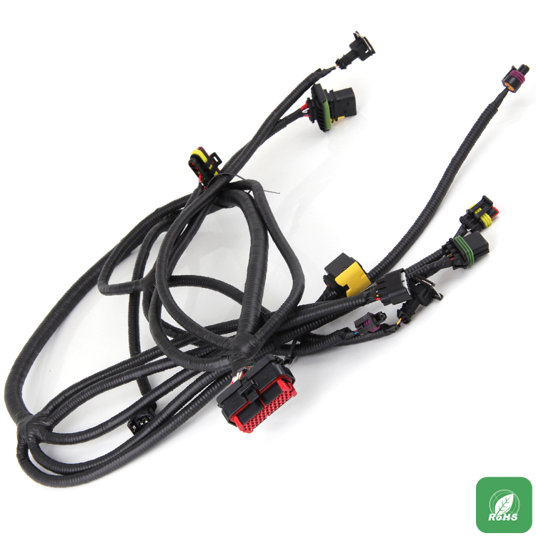What are the specifications of low-voltage wires used in making automotive wiring harness?