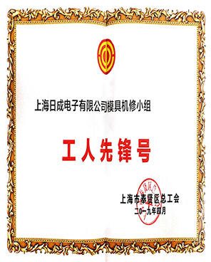 Shanghai Richeng “Worker Pioneer” Certificate
