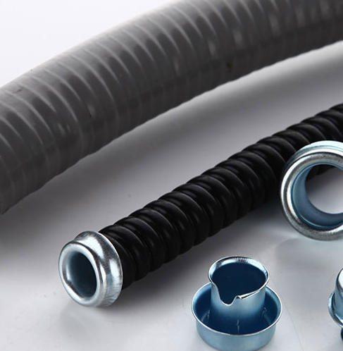 What is the plastic coated metal hose?