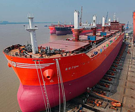 China's two largest shipbuilding companies merge market share close to the world's first